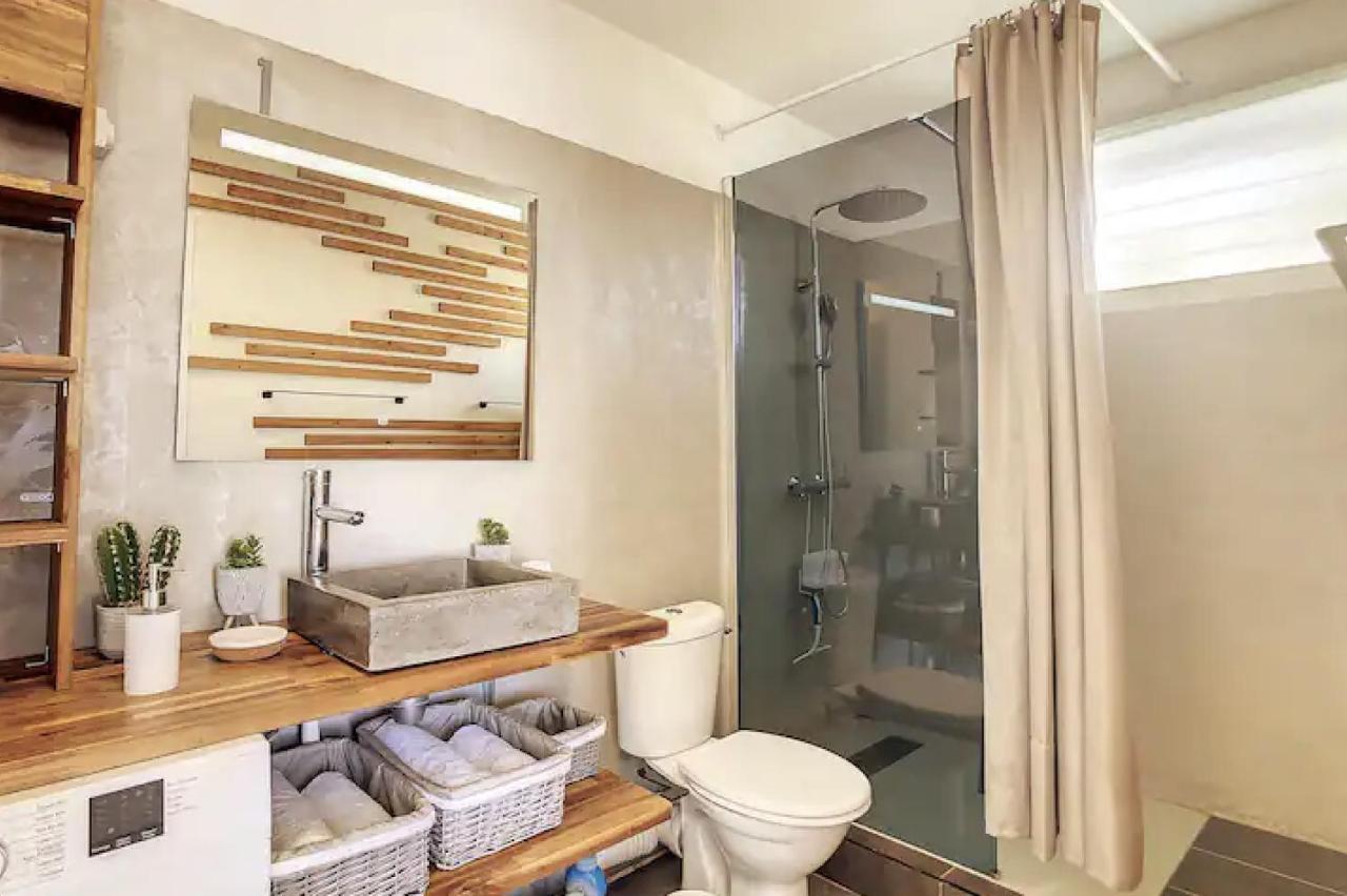 Archipel Guadeloupeen - Elegant Cocon D'Architecte 2 Etoiles Entre Grand Balcon, Piscine & Lagon Сен Франсоа Екстериор снимка